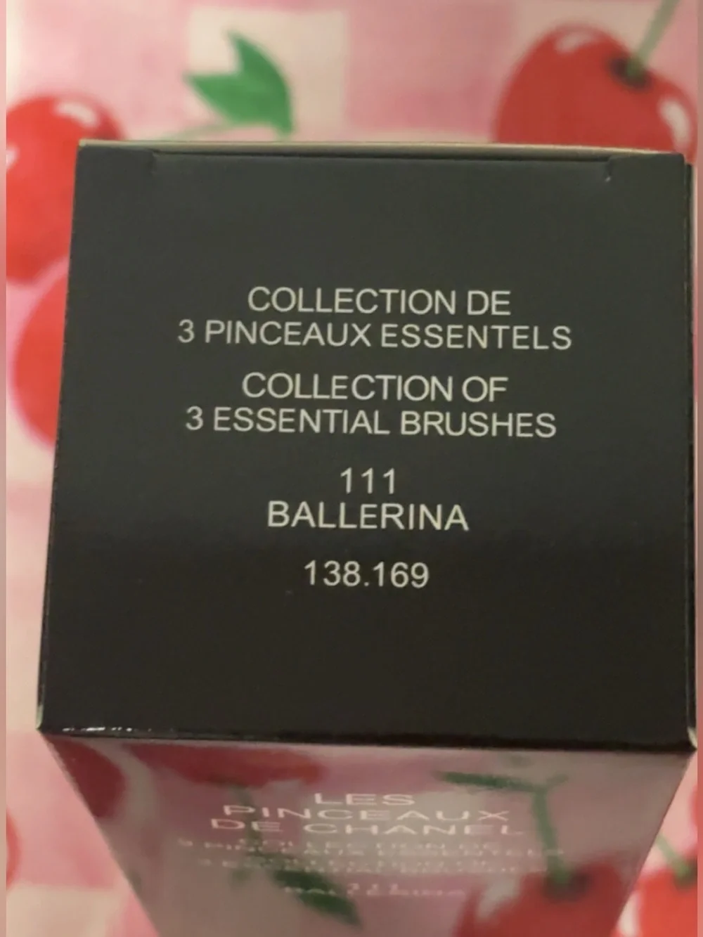 🍒 CHANEL Ballerina 111 Brush Set + Miroir Double Facettes Pink 🍒